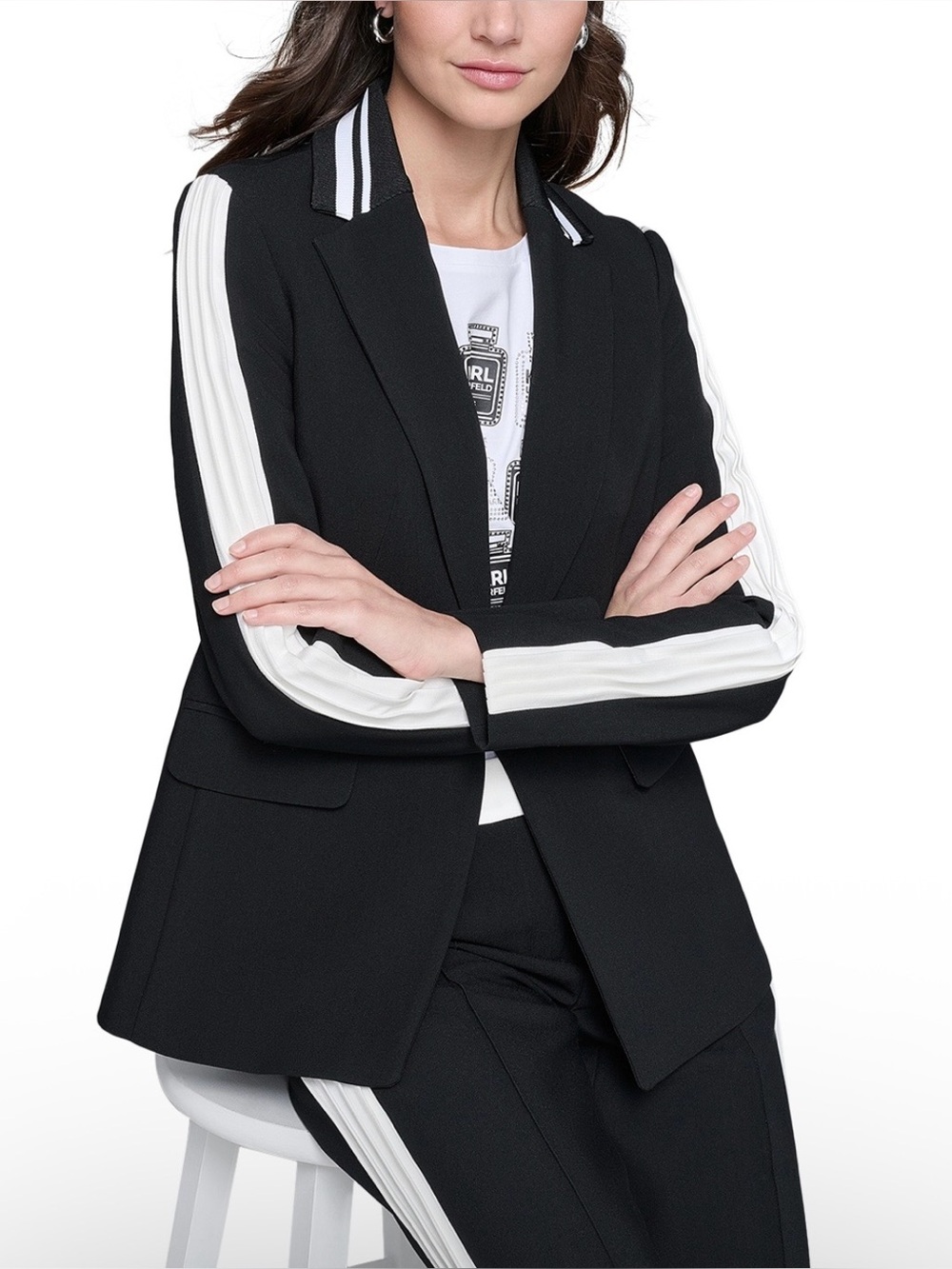 Karl Lagerfeld Black Blazer Size 6